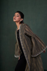 Onyx Zari Jacket And Dress