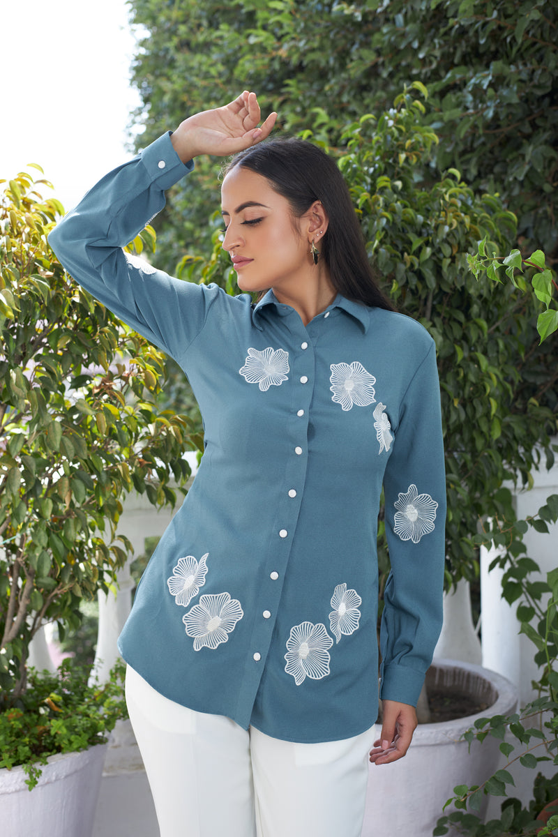 Line Flower Shirt