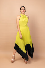 Mimosa Twist Collar Dress