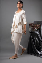 Pearl Zardozi Kurta and Dhoti Set