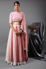 Rose Kaleidoscope Lehenga Set