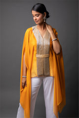 Marigold Ombre Cape with Pants