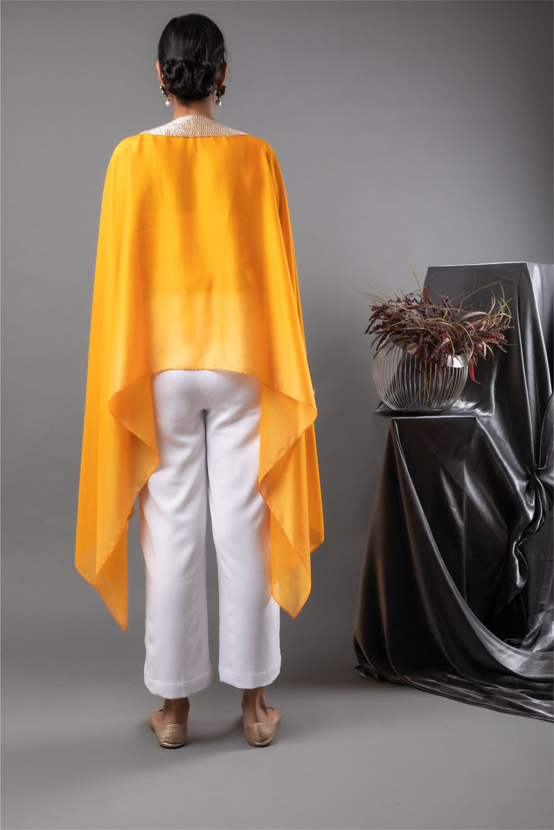 Marigold Ombre Cape with Pants