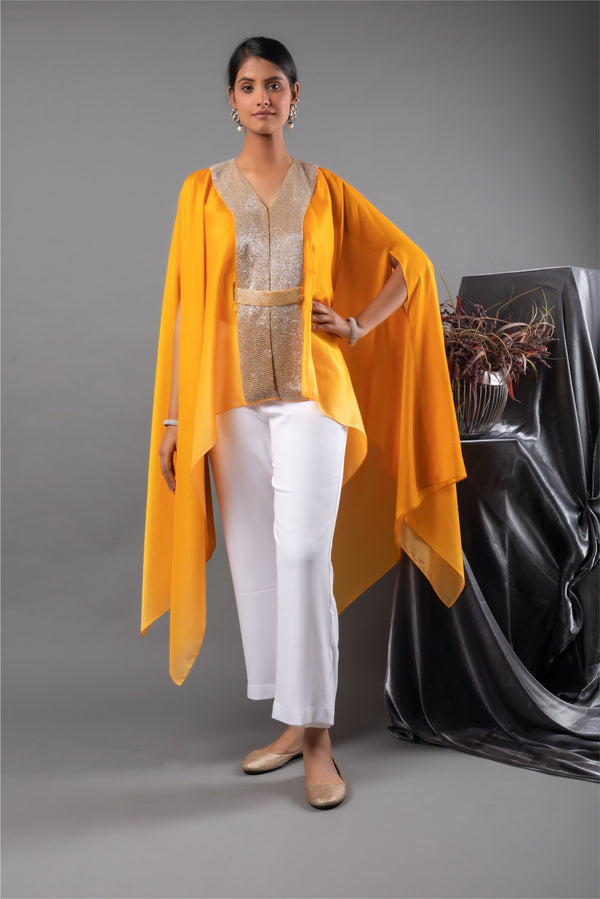 Marigold Ombre Cape with Pants