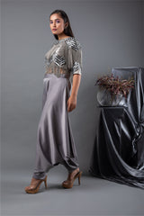 Celestial String Blouse and Dhoti Set