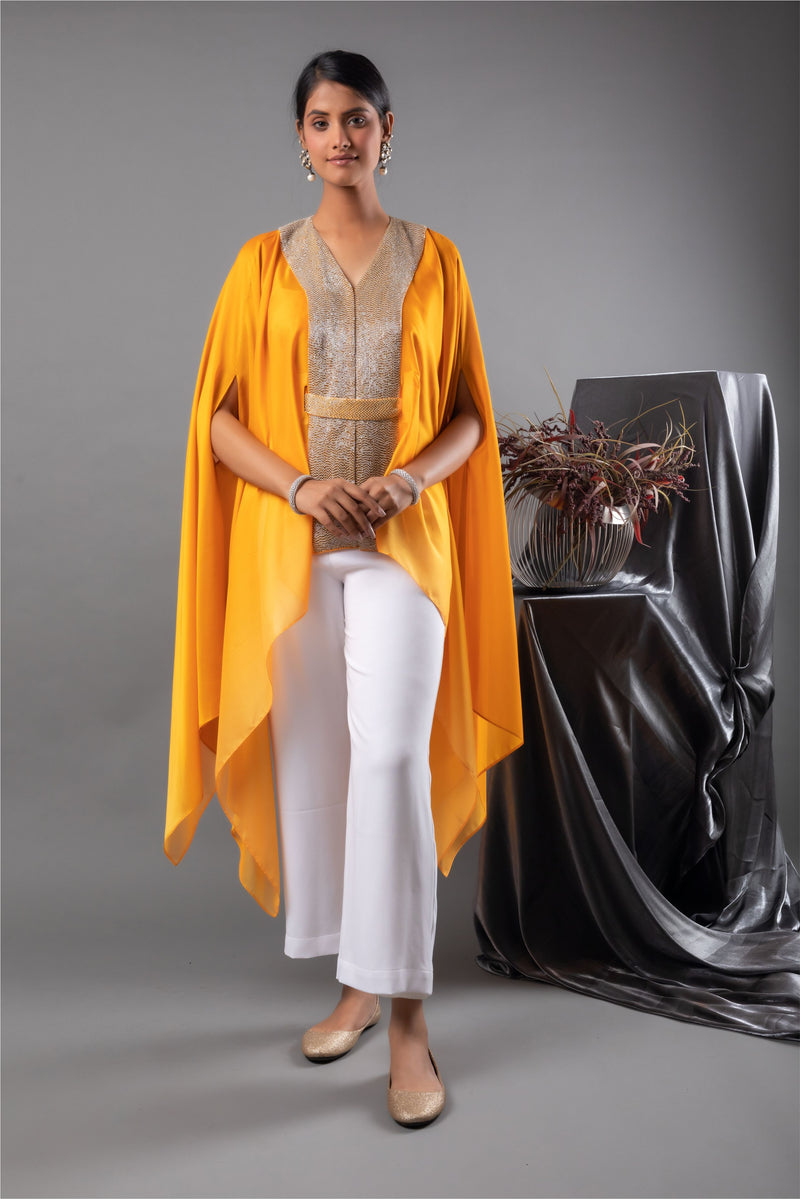 Marigold Ombre Cape with Pants