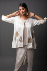 Pearl Zardozi Kurta and Dhoti Set