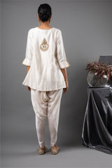 Pearl Zardozi Kurta and Dhoti Set