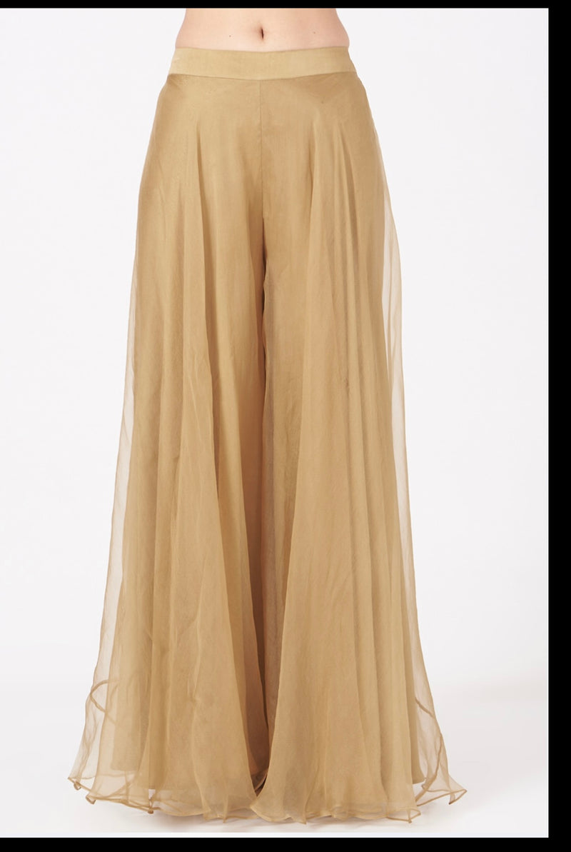 Aspen Gold Silk Organza Pant Set